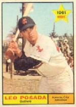 1961 Topps Baseball Cards      039      Leo Posada RC